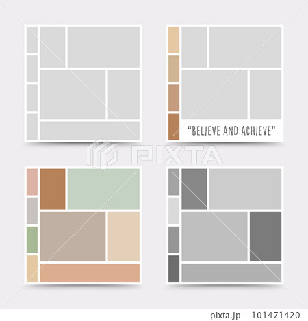Moodboard template. Photo collage layout. Minimalist Moodboard. Moodboard template. Photo collage layout. Minimalist Moodboard. 101471420