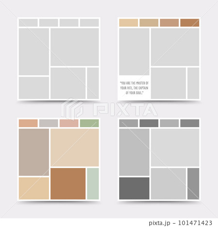 Moodboard template. Photo collage layout. Minimalist Moodboard. Moodboard template. Photo collage layout. Minimalist Moodboard. 101471423
