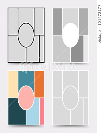 Moodboard template. Photo collage layout. Minimalist Moodboard. Moodboard template. Photo collage layout. Minimalist Moodboard. 101472177
