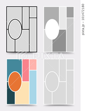 Moodboard template. Photo collage layout. Minimalist Moodboard. Moodboard template. Photo collage layout. Minimalist Moodboard. 101472180