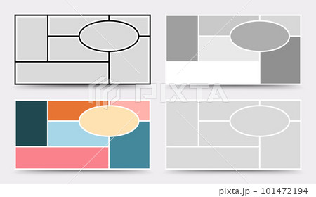 Moodboard template. Photo collage layout. Minimalist Moodboard. Moodboard template. Photo collage layout. Minimalist Moodboard. 101472194