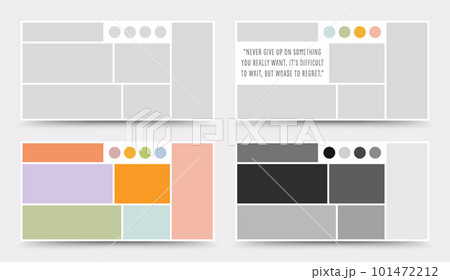 Moodboard template. Photo collage layout. Minimalist Moodboard. Moodboard template. Photo collage layout. Minimalist Moodboard. 101472212