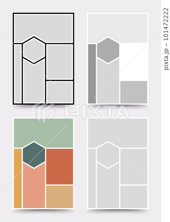 Moodboard template. Photo collage layout. Minimalist Moodboard. Moodboard template. Photo collage layout. Minimalist Moodboard. 101472222