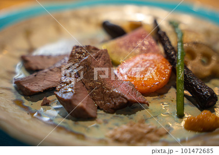 ヒレ肉と焼き野菜 101472685