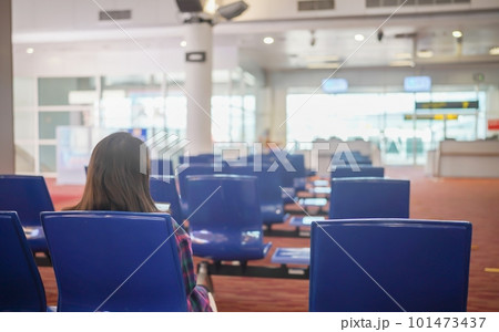 Departure at the airport Traveling concept. terminal departure area International Airport 101473437