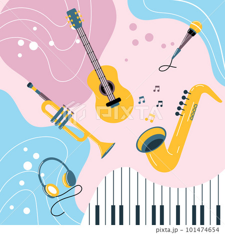 Music Instruments Designs Background