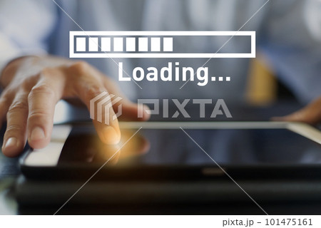 クリックして回線速度ローディングの表示 click and loading speed 101475161