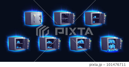 Safe box with gem icon, open vault locker game Safe box with gem icon, open vault locker game 101476711