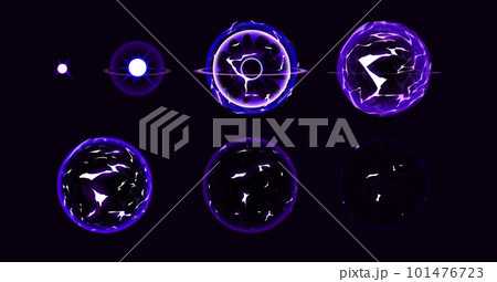 Magic electric lightning ball animation sprite Magic electric lightning ball animation sprite 101476723