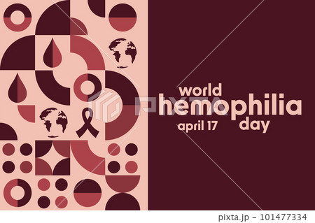World Hemophilia Day. April 17. Holiday concept. Template for background, banner, card, poster with World Hemophilia Day. April 17. Holiday concept. Template for background, banner, card, poster with 101477334
