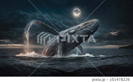 クジラ　whale クジラアート  海景　海の絵 seaart seapaint クジラ whale クジラアート 海景 海の絵 seaart seapaint - メルカリ