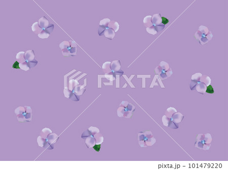 可愛い紫陽花柄の背景素材 101479220