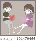 ほんわかカップルイラスト 101479466