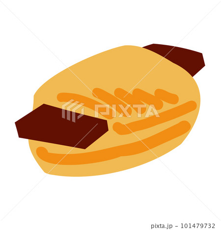 シンプルなチョコデニッシュのイラスト 101479732