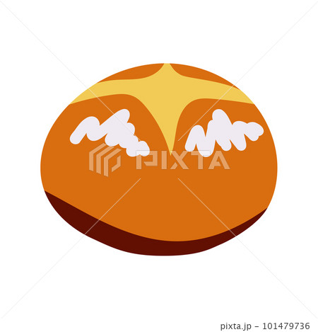 シンプルなカンパーニュのイラスト 101479736