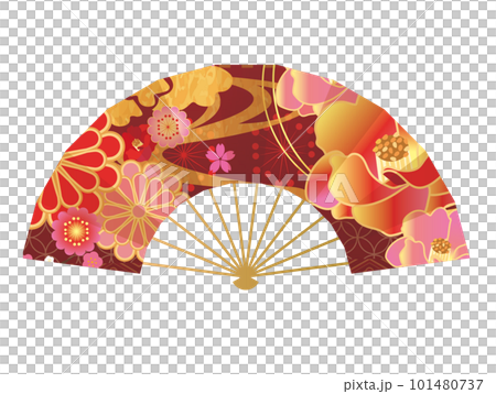 華麗的日式折扇 華麗的日式折扇 101480737