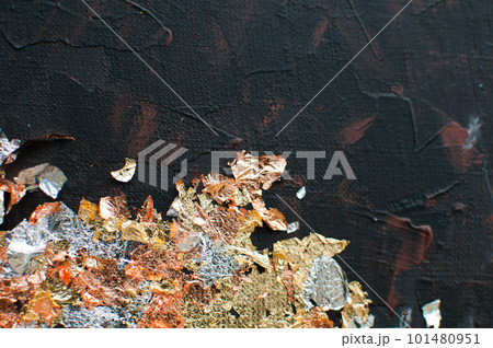 background, texture of brush strokes and splashes of paint, design elements 101480951