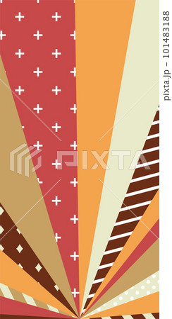 背景イラスト_集中線_カラフル 101483188