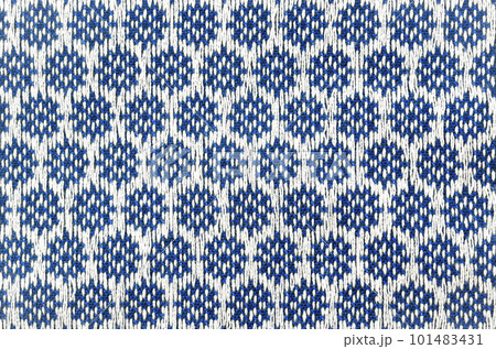 Closeup the thai silk fabric pattern 101483431