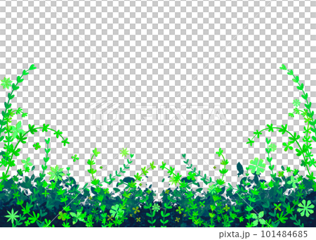優しい色使いのオシャレな植物のイラスト 101484685
