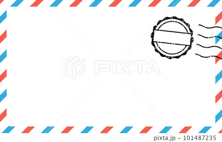 エアメールカラーのシンプルフレーム 101487235