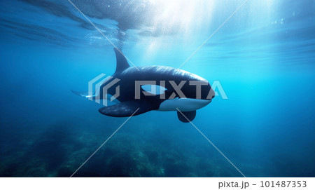 水中のシャチ 水中のシャチ 101487353