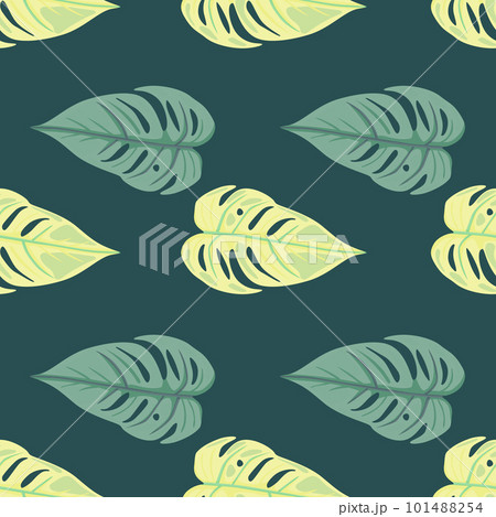 Jungle leaf seamless wallpaper. Decorative tropical palm leaves seamless pattern. Exotic botanical texture. Floral background. Jungle leaf seamless wallpaper. Decorative tropical palm leaves seamless pattern. Exotic botanical texture. Floral background. 101488254