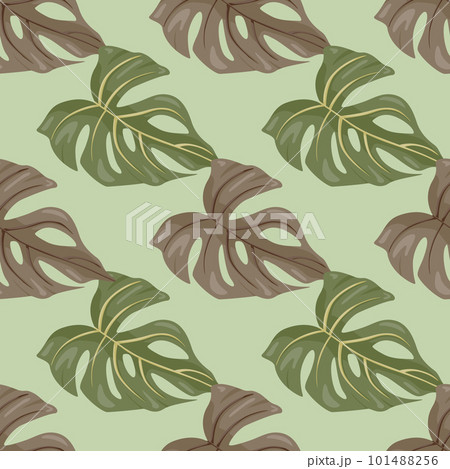 Decorative tropical palm leaves seamless pattern. Jungle leaf seamless wallpaper. Exotic botanical texture. Floral background. Decorative tropical palm leaves seamless pattern. Jungle leaf seamless wallpaper. Exotic botanical texture. Floral background. 101488256