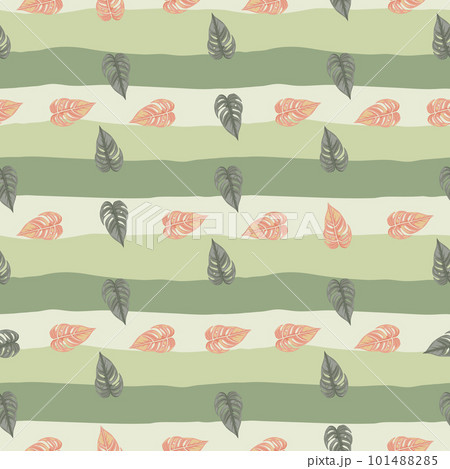 Jungle leaf seamless wallpaper. Decorative tropical palm leaves seamless pattern. Exotic botanical texture. Floral background. Jungle leaf seamless wallpaper. Decorative tropical palm leaves seamless pattern. Exotic botanical texture. Floral background. 101488285