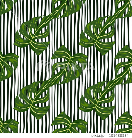 Decorative tropical palm leaves seamless pattern. Jungle leaf seamless wallpaper. Exotic botanical texture. Floral background. Decorative tropical palm leaves seamless pattern. Jungle leaf seamless wallpaper. Exotic botanical texture. Floral background. 101488334