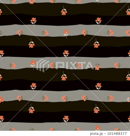Elegant stylized flower seamless pattern. Abstract floral background. Vintage botanical illustration. Elegant stylized flower seamless pattern. Abstract floral background. Vintage botanical illustration. 101488377