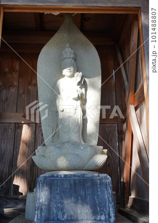 長野県伊那市・高遠城下石仏ウオーク2022　(高遠の風景)(数ケ寺)(石仏作家守屋貞治) 101488807