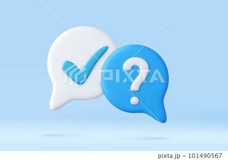 3d A survey of the reaction of speech bubbles. 101490567