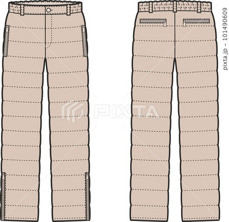Womens down pants. Front and back. Womens down pants. Front and back. 101490609
