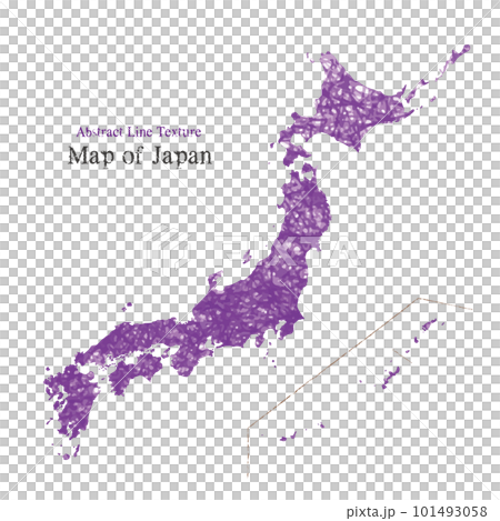 Fashionable Japan map with geometric line pattern Fashionable Japan map with geometric line pattern 101493058