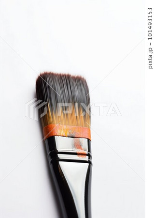 Paint brush on white background. Generative AI 101493153