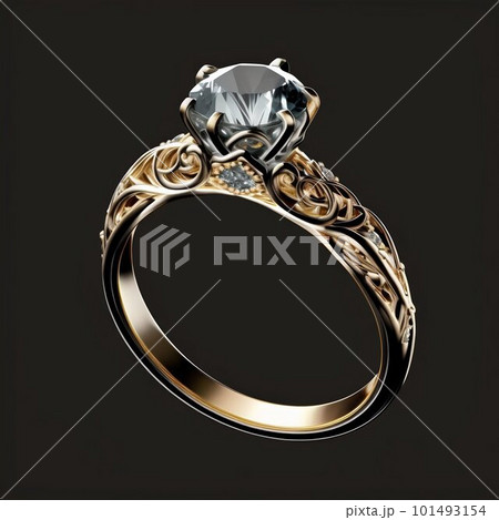 Diamond luxury ring. Generative AI Diamond luxury ring. Generative AI 101493154