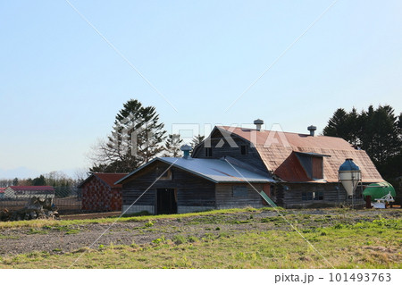 北海道 十勝地方 牧場のある風景 北海道 十勝地方 牧場のある風景 101493763