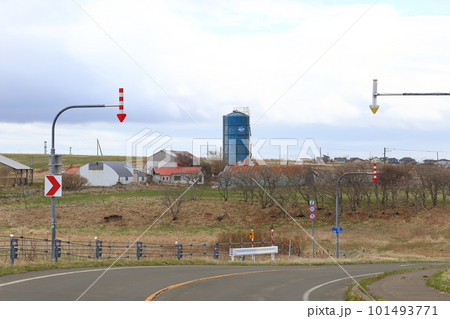 北海道　根室地方　牧場のある風景 101493771