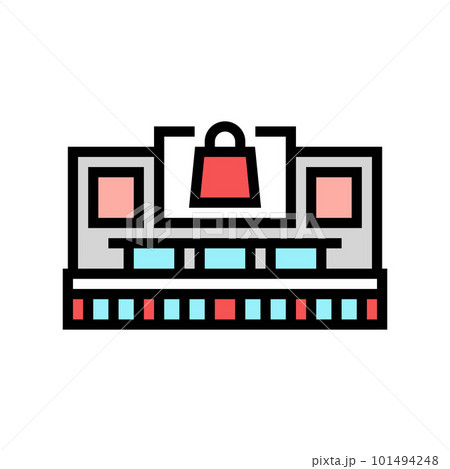 superstore store color icon vector illustration 101494248