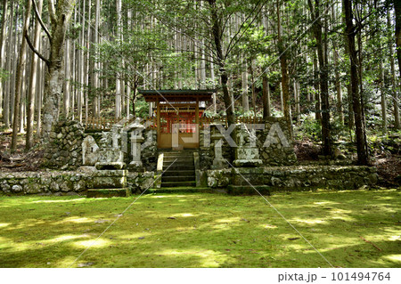 森に囲まれた骨置神社　【和歌山県東牟婁郡北山村】 101494764