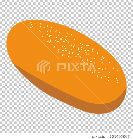 simple fried bread illustration 101495067