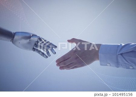 Composite image of business people shaking hands 101495156