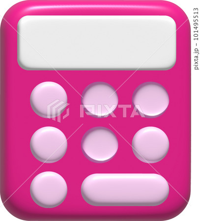 3D illustration Calculator symbol icon 101495513