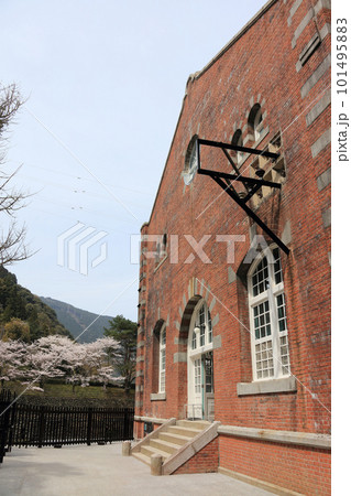 春、耐震補強工事が終わり一般公開が始まった旧端出場水力発電所(マイントピア別子) 春、耐震補強工事が終わり一般公開が始まった旧端出場水力発電所(マイントピア別子) 101495883