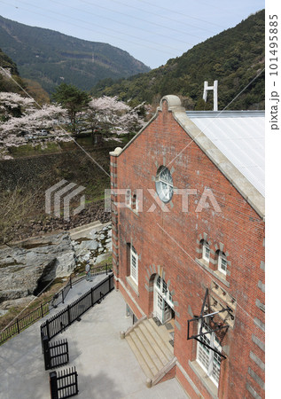 春の別子ラインと耐震補強工事が終わり一般公開が始まった旧端出場水力発電所(マイントピア別子) 春の別子ラインと耐震補強工事が終わり一般公開が始まった旧端出場水力発電所(マイントピア別子) 101495885