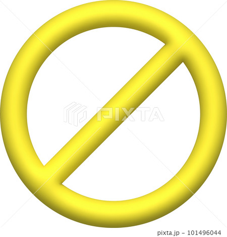 illustrations 3D , stop symbols or caution symbols 101496044