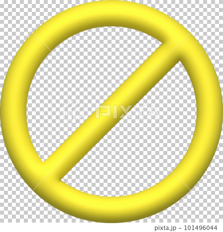 illustrations 3D , stop symbols or caution symbols 101496044