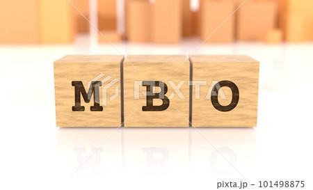 MBOの文字が印字された木製ブロック MBOの文字が印字された木製ブロック 101498875
