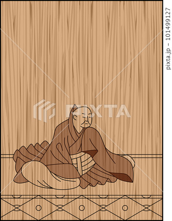 木彫り風百人一首 恵慶法師 木彫り風百人一首 恵慶法師 101499127
